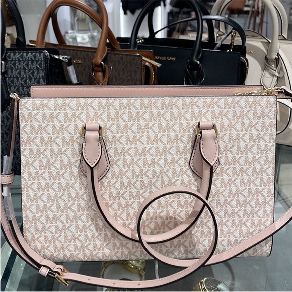 Michael Kors Sheila Medium Center Zip Satchel Bag - Picture 10 of 15